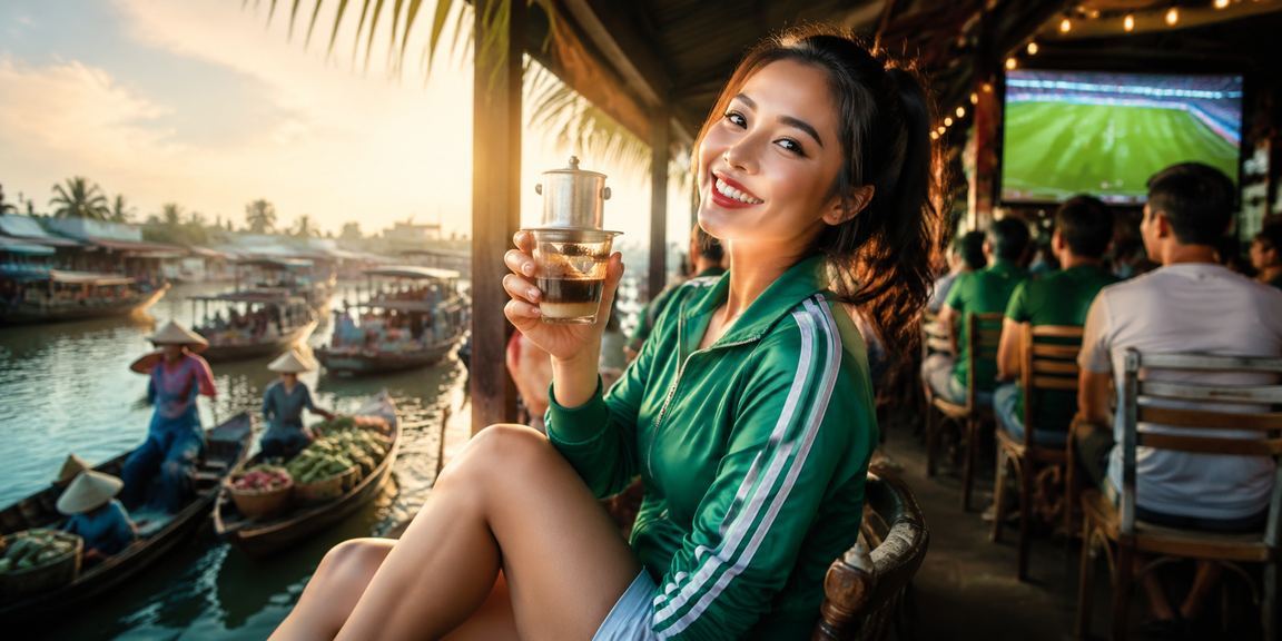 Không gian giải trí casino ấm cúng tại quán cà phê Cần Thơ về đêm